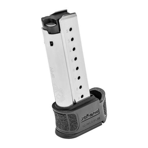 Springfield Armory XDSG09061 OEM  Stainless Detachable with Black Sleeve 9rd for 9mm Luger Springfield XD-S Mod.2 - 706397921583
