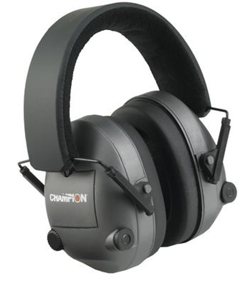 Champion Electronic Ear Muff 25 dB Noise Reduction Black - 076683409744