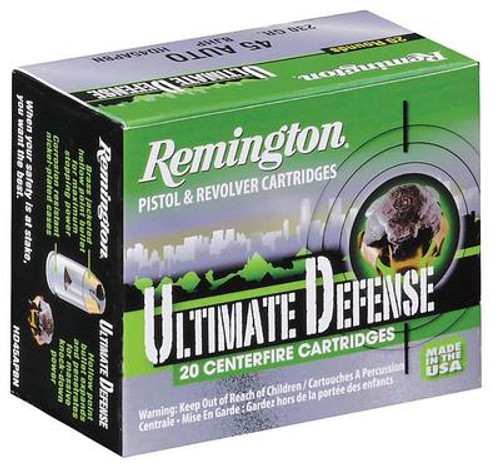 Ultimate Home Defense 9mm 124 Grain Brass Jacketed Hollow Point - 047700419404