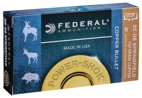 Power-Shok Lead Free .30-06 Springfield 150 Grain Copper - 604544617375