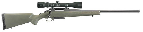 Ruger 26953 American Predator 6.5 Creedmoor 3+1  22" Threaded Barrel, Matte Black Alloy Steel,  Moss Green Synthetic Stock, Includes Vortex Crossfire II 4-12x44mm Scope - 736676269532