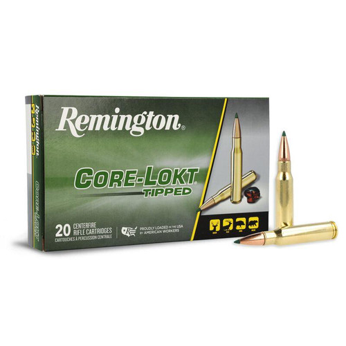 Remington Ammunition 29039 Core-Lokt Rifle Ammo 308 Win 150 gr Core-Lokt Tipped 20 Bx/ 10 Cs - 047700418001