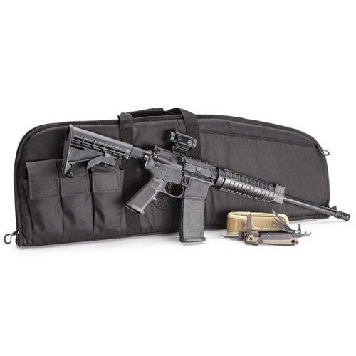 Smith & Wesson 13712 M&P15 Sport II OR 5.56x45mm NATO 30+1 16", Black, Carbine Stock, Gas Block Integral Picatinny Rail, Crimson Trace Red Dot, Real Avid Tool Kit - 022188892659