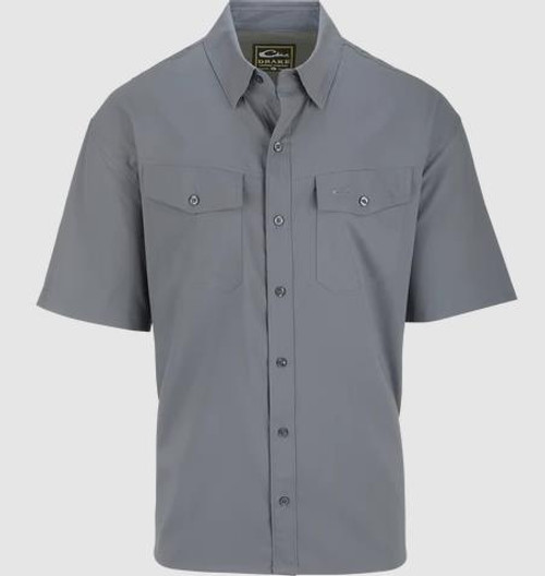 Drake Travelers Solid Dobby Short Sleeve - 659601235788