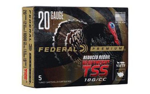 Federal PTSSX257F9 Premium Turkey Heavyweight TSS 20 Gauge 2 3/4" 1 1/8 oz , 9 Shot 5 Bx - 604544670417
