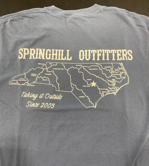 Springhill Outfitters NC Rivers Map Tshirt - 400100000496
