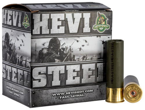 HEVI-Shot HS65003 Hevi-Steel  12 Gauge 3.50" 1 3/8 oz 1550 fps 3 Shot 25 Bx/10 Cs - 816383650035