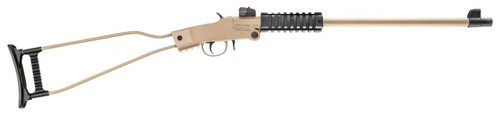 Chiappa Firearms 500255 Little Badger  22 LR 1rd 16.50" Steel Barrel, Alloy Frame, Quad Picatinny Forend, Wire Frame Stock, Desert Sand Cerakote Metal Finish, Includes Backpack - 8053800944182