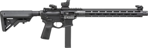 Springfield Armory STV91609B SAINT Victor 9mm Luger 16" 32+1, Black, B5 Sytems Bravo Stock & Type 23 Grip, Flip-Up Sights, Blast Diverter - 706397952723