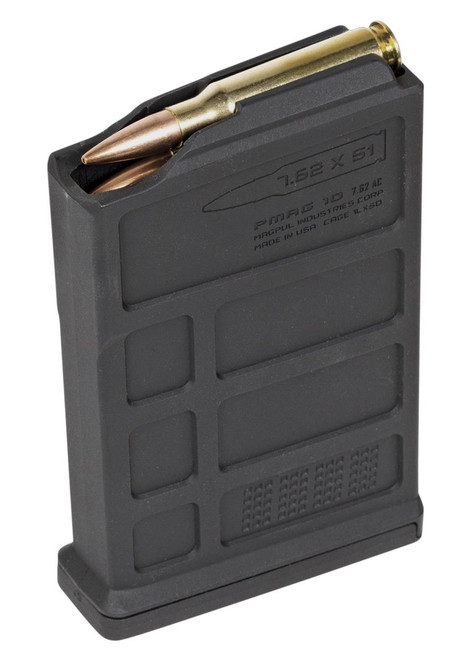 Magpul MAG579-BLK PMAG  Black AICS 10rd 6.5 Creedmoor, 308 Win, 7mm-08 Rem, 260 Rem, 243 Win, 7.62x51mm NATO for Short Bolt Action Rifles - 840815101376