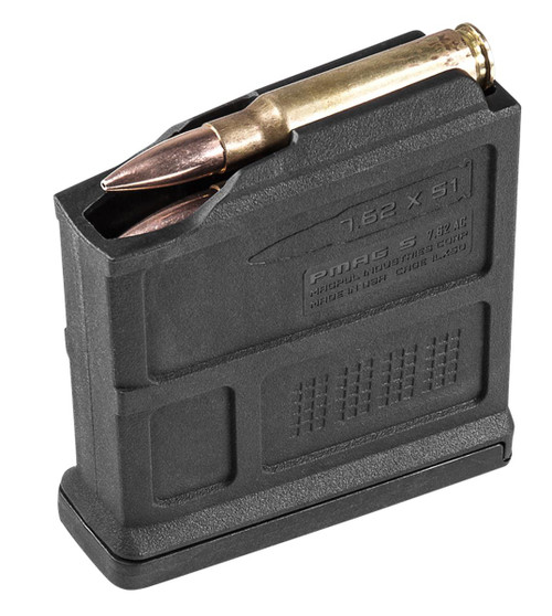 Magpul MAG549-BLK PMAG  Black AICS 5rd 6.5 Creedmoor, 308 Win, 7mm-08 Rem, 260 Rem, 243 Win, 7.62x51mm NATO for Short Bolt Action Rifles - 840815100782