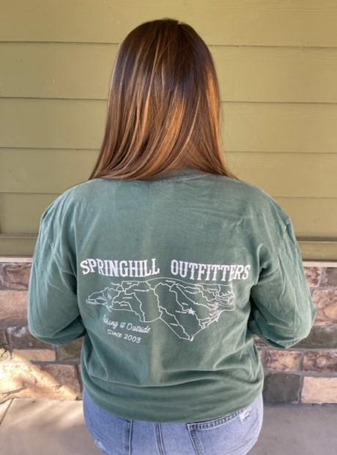Springhill Outfitters NC Rivers Map Long Sleeve - 400100002306