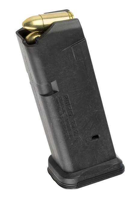 Magpul MAG550-BLK PMAG GL9 15rd 9mm Luger Compatible w/Glock 19 Black Polymer - 840815101369