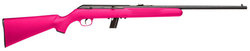 Savage Arms 40218 64 F 22 LR 10+1 21", Blued Barrel/Rec (Drilled & Tapped), Pink Synthetic Stock, Open Sights - 062654402180