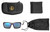 Leupold 179630 Packout  Polycarbonate Blue Mirror Lens Matte Tortoise Polyamide Wraparound Frame Includes Carrying Case, Bag, & Lens Cloth - 030317026394