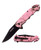 Tac-force Spring Assisted Knife- pink camo - 805319097402