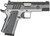 Springfield Armory PX9218L 1911 Emissary 45 ACP 8+1 4.25" Bull Barrel, Stainless Steel Frame w/Beavertail , Tri-Top Cut Blued Carbon Steel Slide, Black VZ Thin-Line G10 Grip - 706397934507