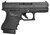 Glock UI3650201FGR G36 Sub-Compact 45 ACP 6+1 3.78" Hammer Forged Barrel Matte Black Serrated Steel Slide Black Polymer Frame w/Picatinny Rail Black Textured Finger Grooved Polymer Grips Right Hand -