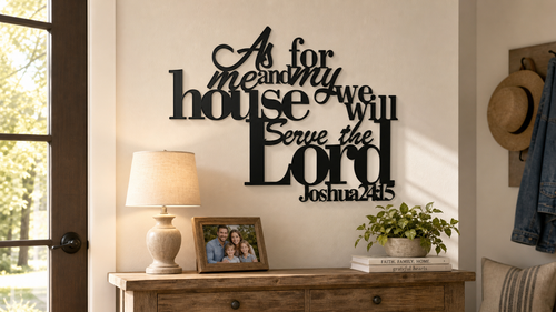 Joshua 24:15 Bible Verse Sign