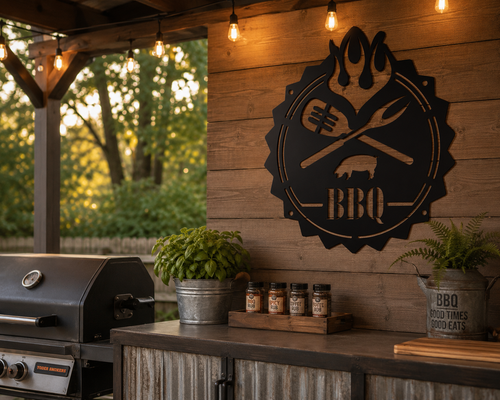 Blazing BBQ Sign