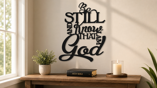 Be Still and Know that I Am GOD Sign