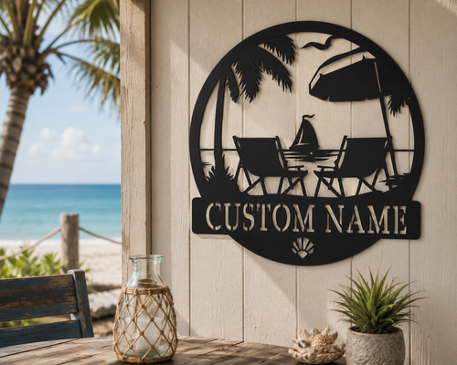 Beach Chairs Monogram