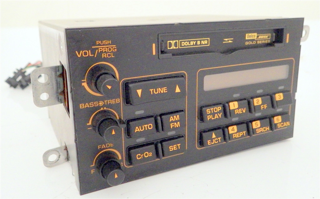 1992 - 1993 C4 Corvette Delco Bose Gold AM/FM Cassette Radio OEM 16160751