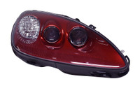 2008 C6 Corvette Headlight Assembly Crystal Red Metallic (89U) Passenger Side (Right RH) OEM 25867796