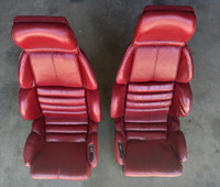 1991 C4 Corvette Sport Seat Set Red OEM 