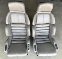 1990 C4 Corvette Sport Seat Set Grey OEM 12510916