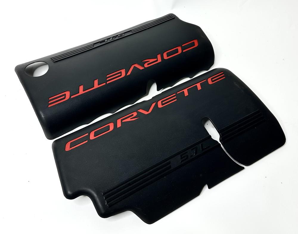 1997 - 2004 C5 Corvette LS1 Engine Cover Set OEM 19434984