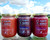 Strawberry Honey, Blueberry Honey, Raspberry Honey from hives in Parkland County just outside of Edmonton, Alberta. 