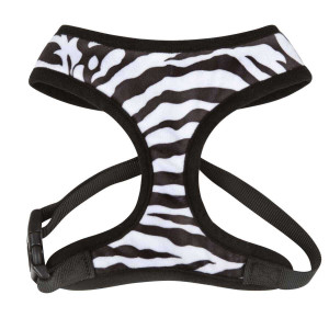 Casual Canine Plush Print Harnesses L Zebra N274-BP01ZA5181_20_12