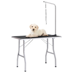 Dog Grooming Table Black and Silver A949-171065