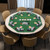 8-Player Foldable Poker Table Top with Carrying Bag-Blue B593-UY10155