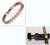 Color: Rose Gold With adjuster - Lady magnetic pure titanium health bracelet Q119-CJZBLXSL03879-Rose Gold With adjuster