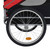  Pet Bike Trailer Red and Black Oxford fabric and steel Medium A949-91766