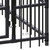 Dog Kennel Black Powder-coated steel Large Durable Dog Kennel A949-3097943