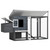 Chicken Coop Grey and White A949-170846