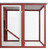 Chicken Coop Red and white Pine wood, Plywood, Iron wire Large A949-170848