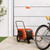 Pet Bike Trailer Orange and Black Oxford Fabric, Iron, PVC Small A949-94012