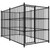 Dog Kennel Black Steel Large Durable Dog Kennel Rectangular A949-170890