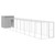 Chicken Cage Light Gray Galvanized Steel Large Durable A949-3189117