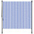 Outdoor Roller Blind Blue and White Polyester fabric and Steel A949-368767