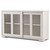 Modern Cream White Wood Buffet Sideboard Cabinet with Glass Sliding Door Q280-WBSCD1659420123