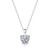 Casual Moissanite CZ Heart Dangle 925 Sterling Silver Necklace R866-JZ_667859567982