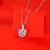 Casual Moissanite CZ Heart Dangle 925 Sterling Silver Necklace R866-JZ_667859567982