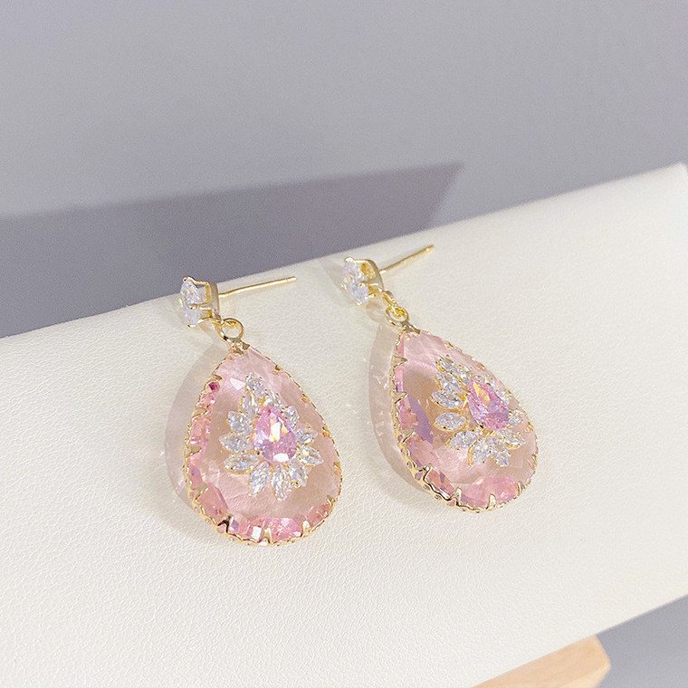 Transparent Drop Earrings Exaggerated And Refreshing Personality Q119-CJLX1223087