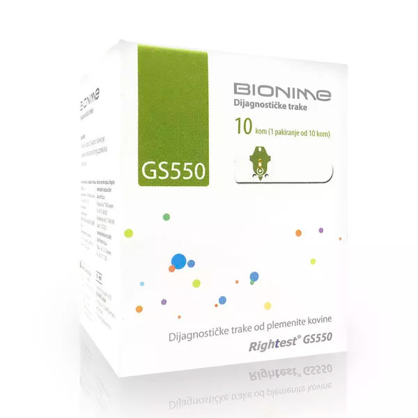 Bionime Rightest trake za mjerenje šećera u krvi GS 550
