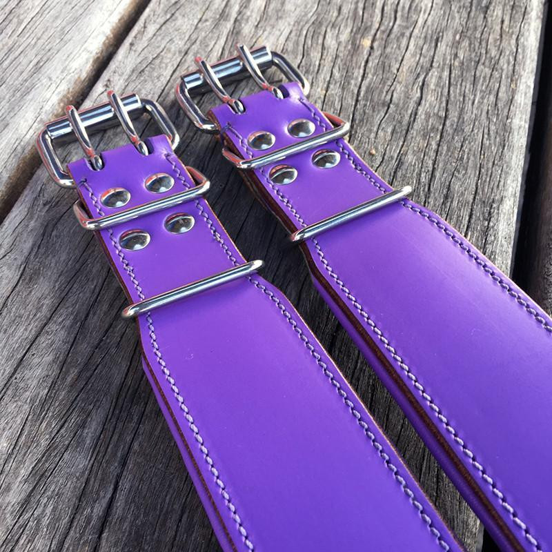 Classic Leather Collar Padded - Purple